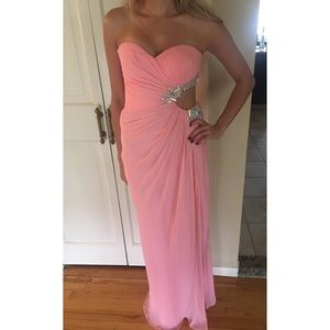 Faviana Bubblegum Pink Gown